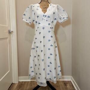 NWT  Petite Studios Reverie Organza A-line Dress  Size M